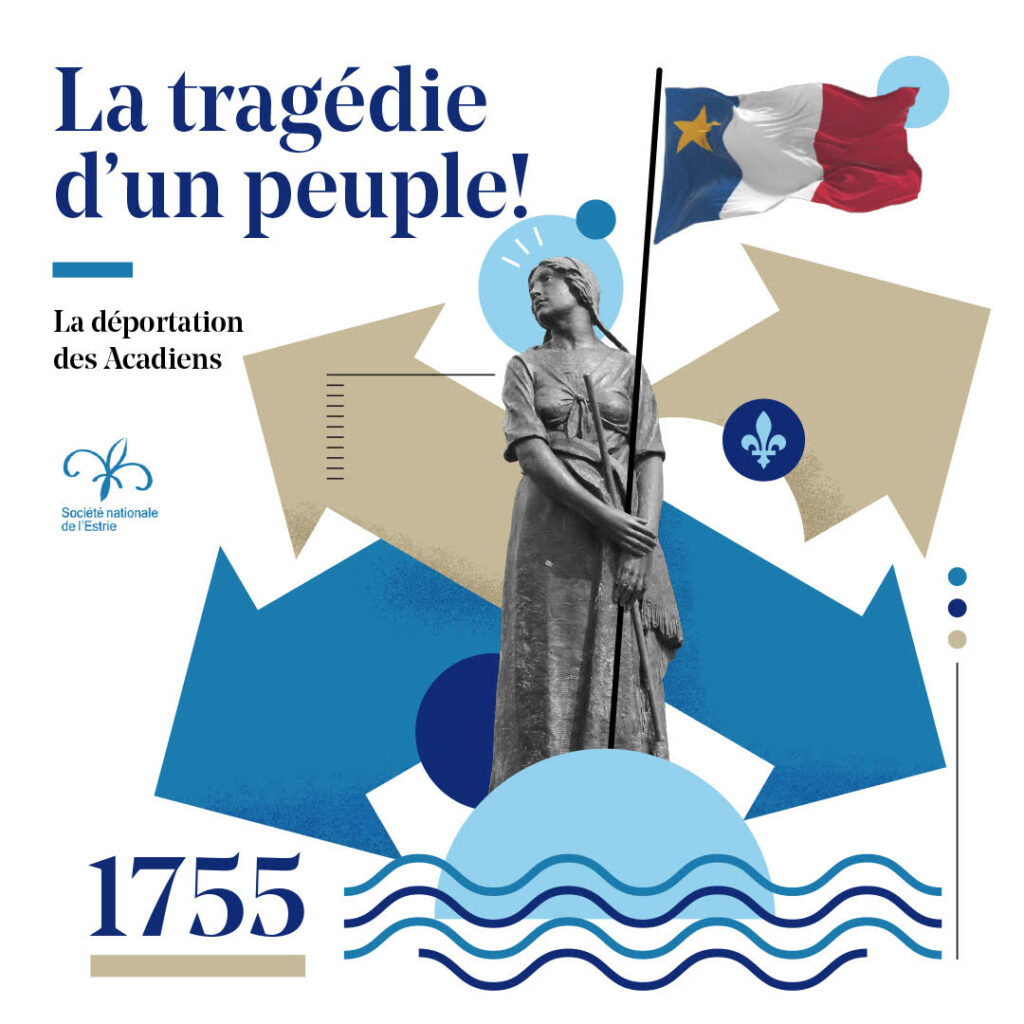 La déportation des Acadiens, aussi appelée le Grand Dérangement, s’inscrit dans le contexte de la 4e guerre intercoloniale, connue sous le nom de guerre de Sept Ans (1754-1760). Ce conflit oppose les Britanniques aux Français pour le contrôle de l’Amérique du Nord. La victoire britannique ne se limite pas à la conquête de la Nouvelle-France : elle entraîne également la déportation d’environ 10 000 Acadiens sur une population de 15 000 à l’époque, un événement tragique qui a bouleversé la société acadienne.